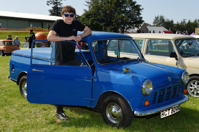 Lewis Walker with his 1976 Mini pickup.

Picture by KENNY ELRICK