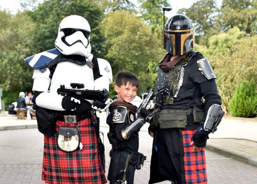 Dan Gillespie, Hayden and Colin Yu. Picture by Scott Baxter.