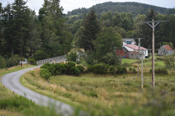 The accident happened on the road between Dulnain Bridge and Carrbridge. Picture by Sandy McCook