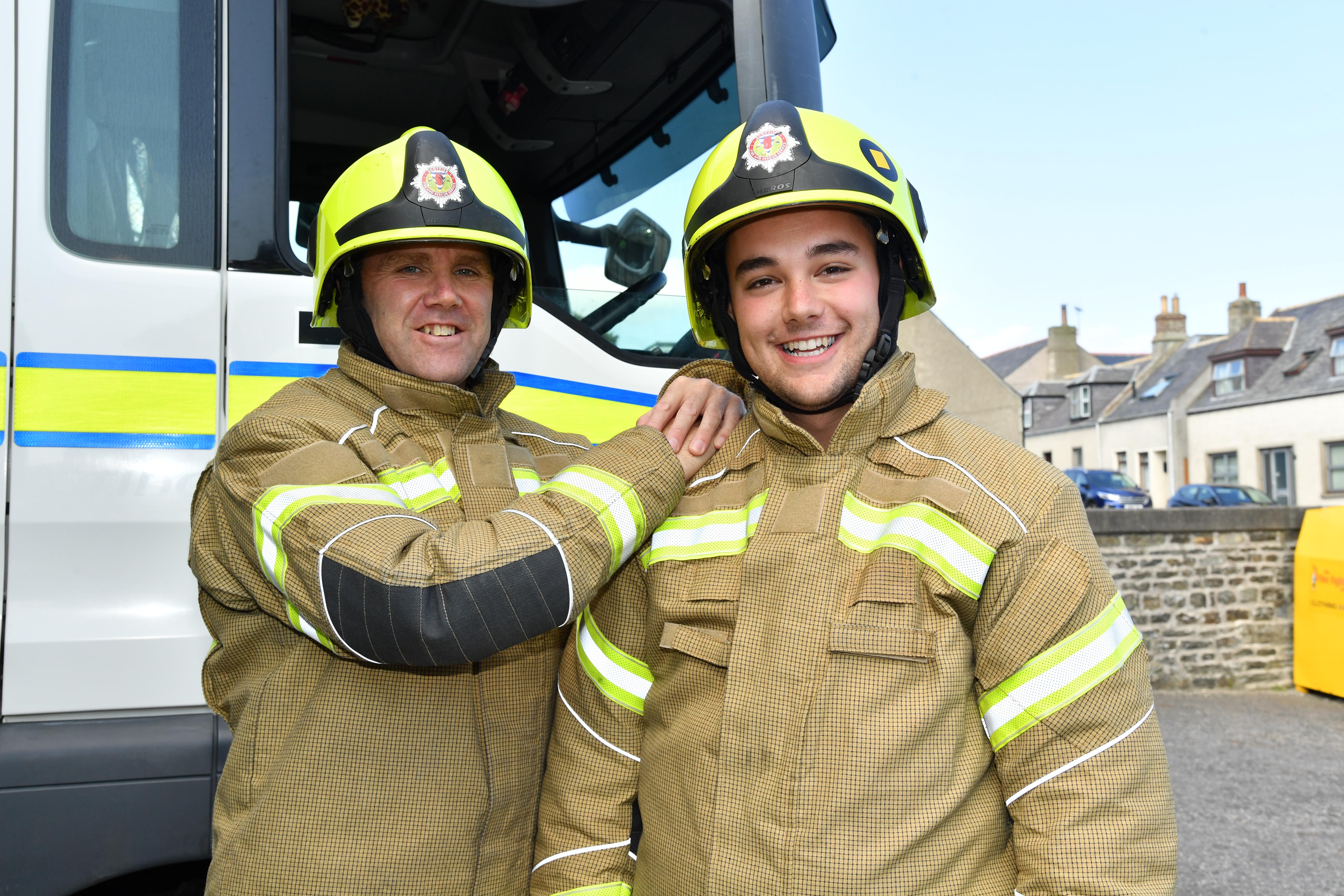 BANFF'S FATHER AND SON FIREFIGHTERS CRAIG AND AIDEN PREDELL