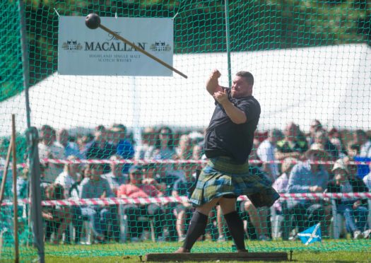 Sinclair Patience taking part in the  heavy hammer.