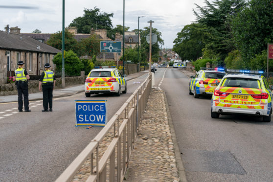 East Road, Elgin has been closed between the Pansport Road roundabout and Victoria Crescent.