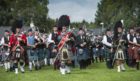 Pipe bands proved popular with the crowd