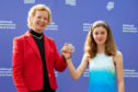 14 year-old Scottish climate striker Holly Gillibrand and Mary Robinson, the first female President of Ireland and former UN High Commissioner for Human Rights