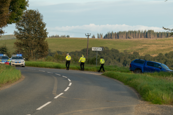 Police at the scene