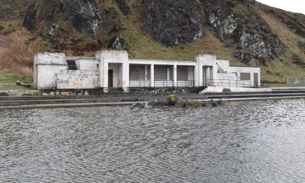 The Tarlair outdoor pool.