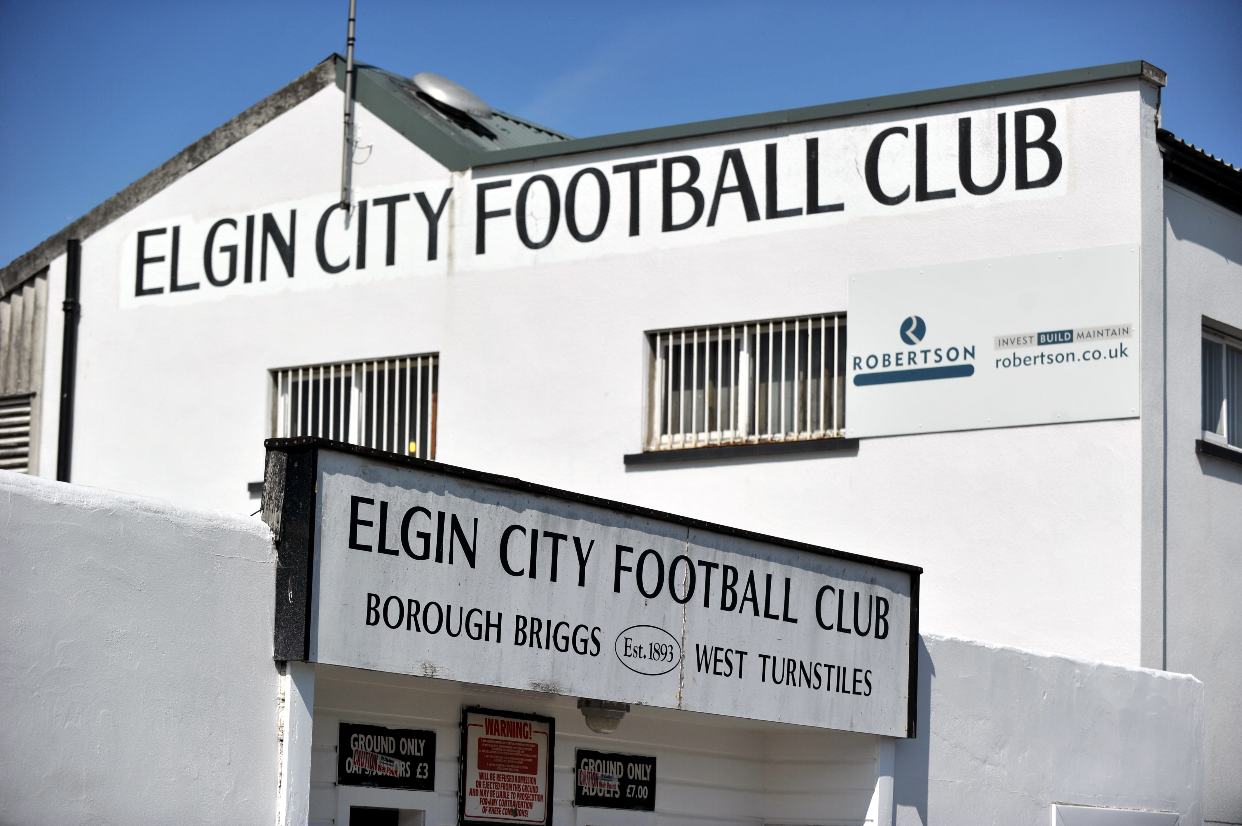 Elgin City's stadium Borough Briggs.