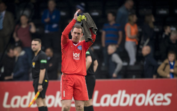 Peterhead goalkeeper Greg Fleming.