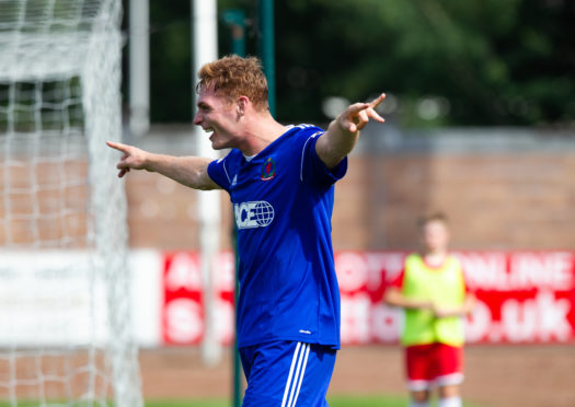 Cove Rangers midfielder Fraser Fyvie.