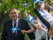 Alex Salmond casts his ballot in Scotland’s independence referendum at Ritchie Hall, Strichen.