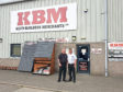 Jeff Smith, right, with Kevin Mitchell., at Keith Builders Merchants