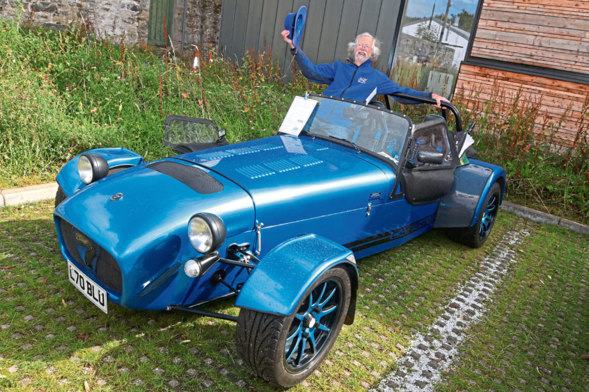 David Evans from Kemnay with his 2015 Caterham CSR 260.