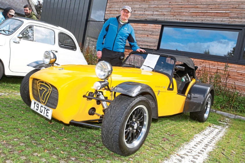 Laurence Prime from Tomintoul with his 2007 Caterham Superlight 33.
