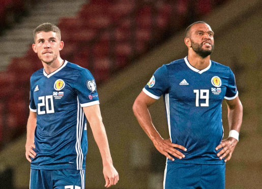 Scotland's Ryan Christie and Matt Phillips