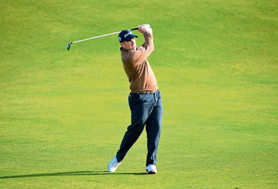 Richie Ramsay on the 9th hole during day one of the Alfred Dunhill Links Championship at Kingsbarns. (Photo by Mark Runnacles/Getty Images)