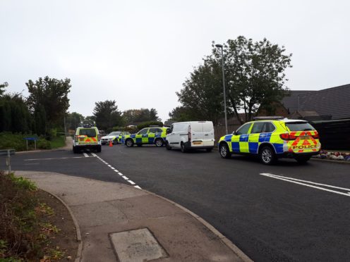 The scene at Fintray Road