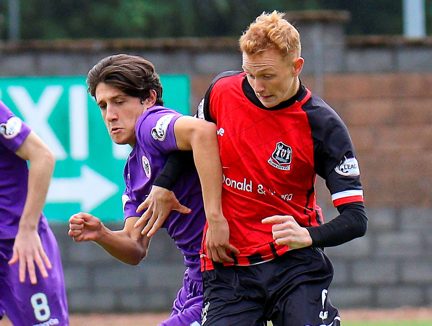 Russell Dingwall (right) in action against Stirling Albion.