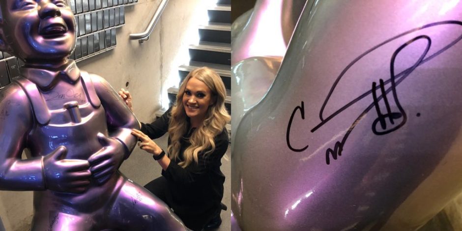 Oor Wullie with Carrie Underwood