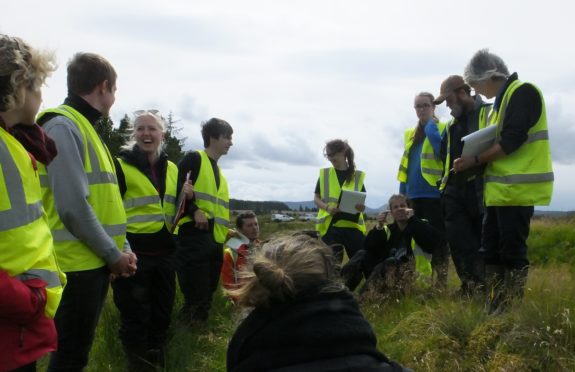 Flow County volunteers Pic: RSPB