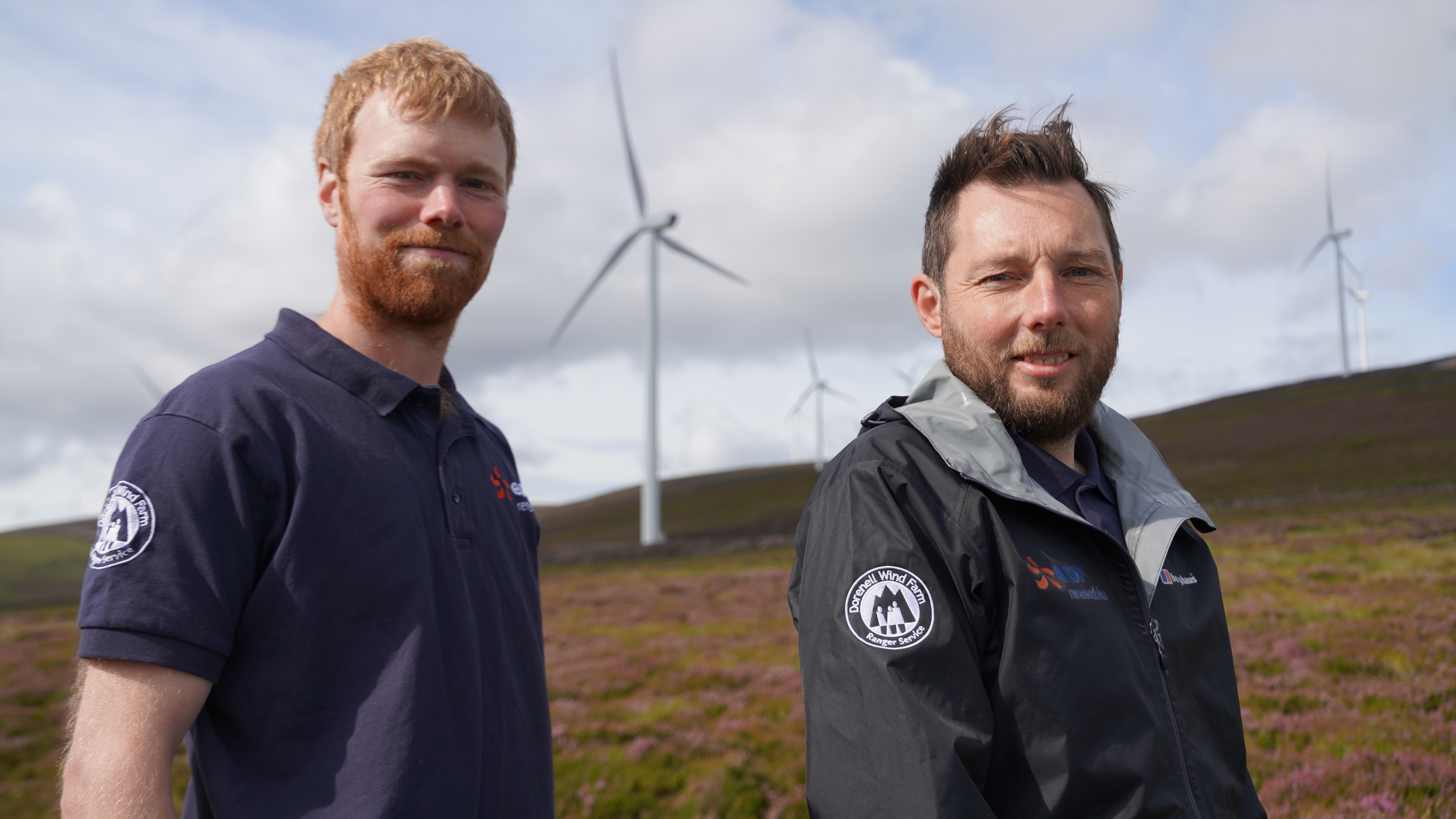 Stephen Reeves and Mark Johnstone have been appointed countryside rangers at the Dorenell wind farm on the Glenfiddich Estate.