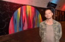 Tunnels manager Steve Morris at The Tunnels where artist Vexta has painted a mural.