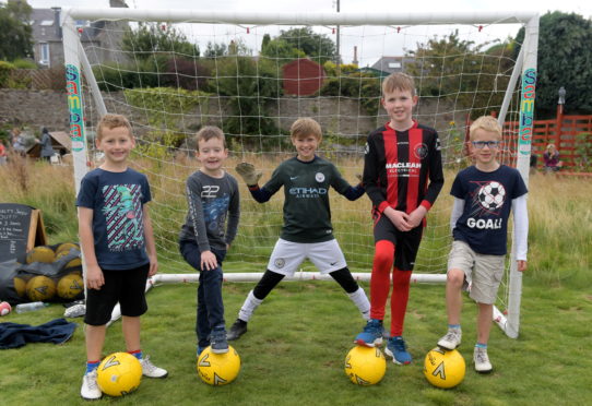 Children having fun at the Bonnymuir Green Open Day. Picture by Kath Flannery