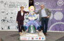 First Minister Nicola Sturgeon launches the Farewell Weekend for Oor Wullie's BIG Bucket Trail at the SEC, Glasgow on 13th September 2019. 
Picture shows First Minister Nicola Sturgeon with Iain Gulland, CEO of Zero Waste Scotland.
