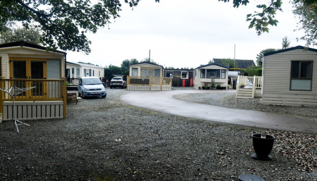 Locator of Hillhead Caravan Park in Kintore.