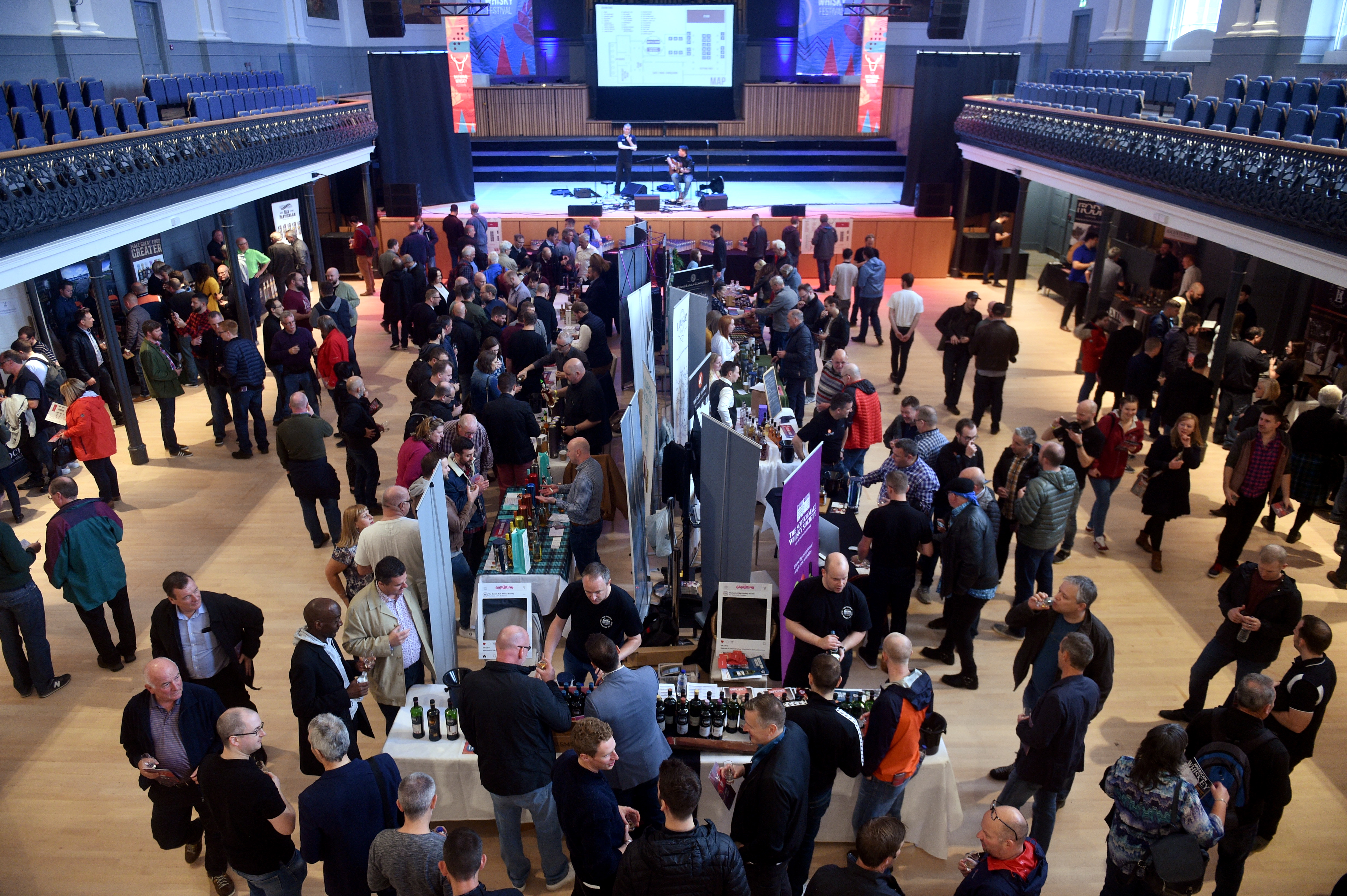 National Whisky Festival staged at the newly refurbished Music Hall in Aberdeen.