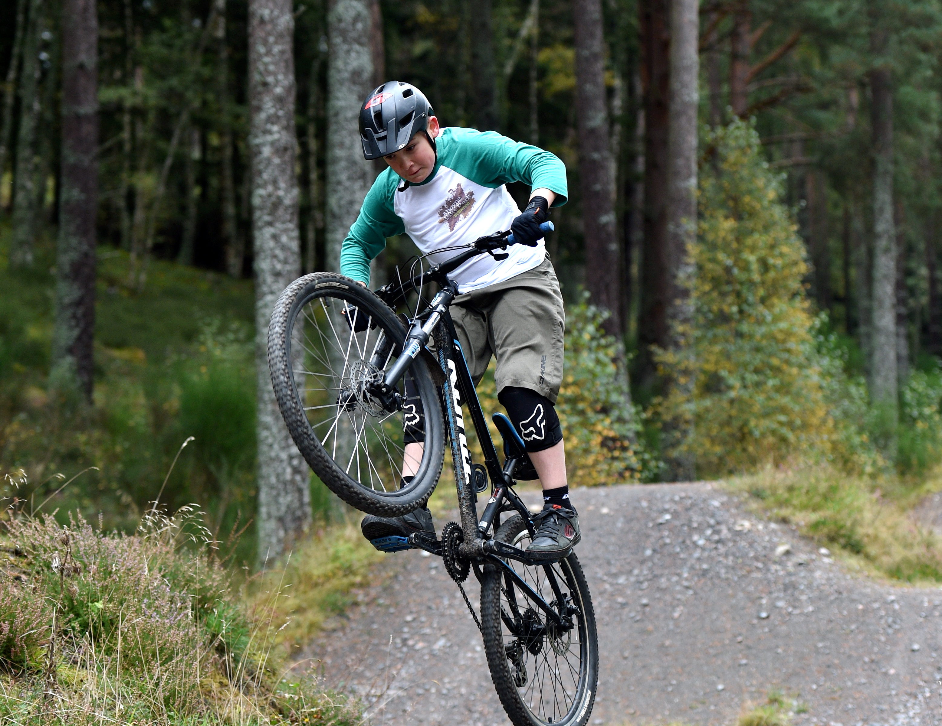 Monty Palmer, 10 on the current trail at Aboyne Bike Park. Picture by Darrell Benns
