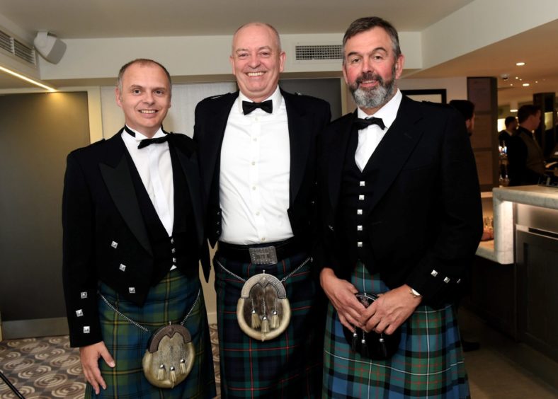 Pictured from left, Keith Anderson, Steven Jack and Fergus Tickell.

Picture by HEATHER FOWLIE