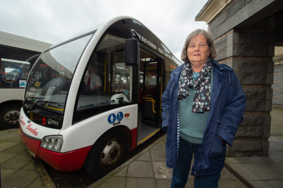 Regular bus passenger Sara Marsh is fighting for the 340 service in Elgin to be saved.