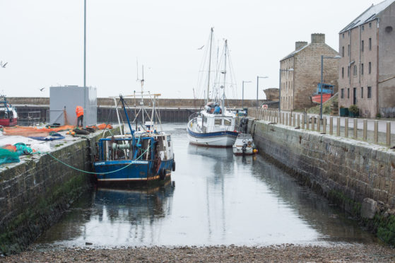 Burghead Harbour.