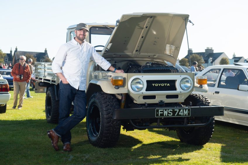 A 1974 Toyota Landcruiser Model FJ45 and owner Kenny Moran 
Pictures by JASON HEDGES