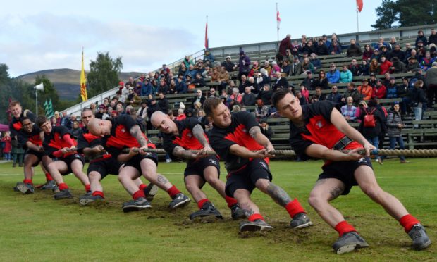 Braemar Royal Highland Gathering 2019, at The Princess Royal and Duke of Fife Memorial Park in Braemar.
Picture of the 6th Battalion Reme during the Tug o war. Picture by Kenny Elrick