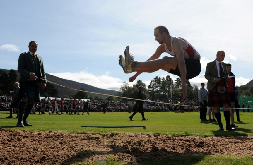 Allan Hamilton competing in the long jump.

Picture by KENNY ELRICK