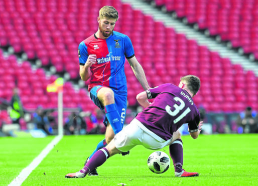 Shaun Rooney during last season's Scottish Cup semi-final against Hearts.
Picture by Kenny Elrick