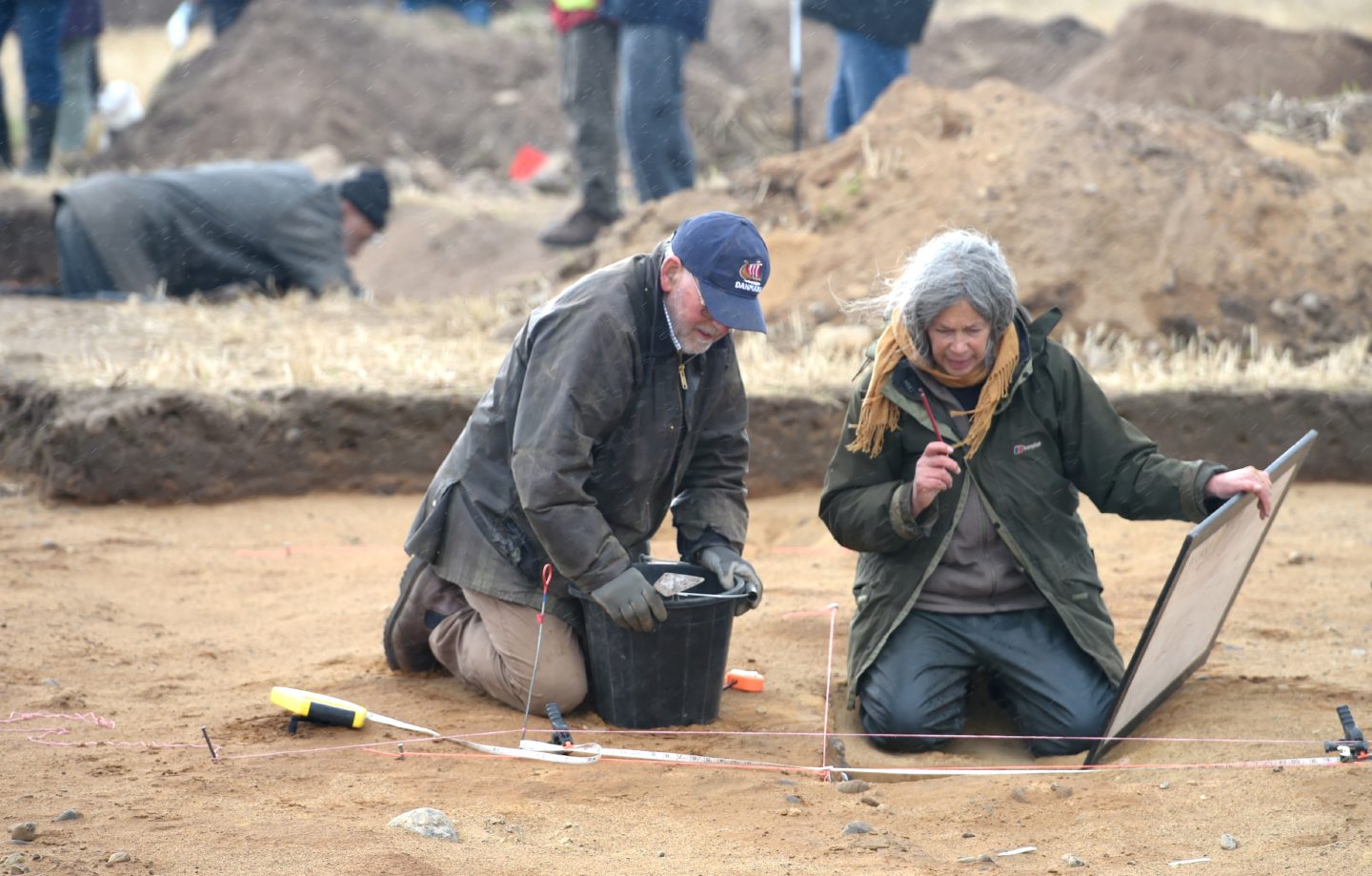 The public got a chance to view the archaeological dig as works continue and it nears its completion at the Tarradale  burial site near Muir of Ord. Picture by Sandy McCook