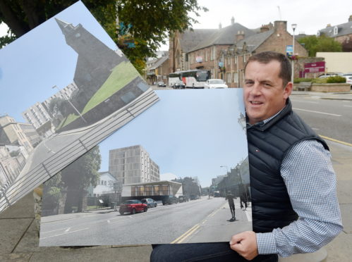 Allan Davidson, managing director of Bricks Capital Hotels with impressions of the new hotel which is proposed for the Ironworks site in Inverness.