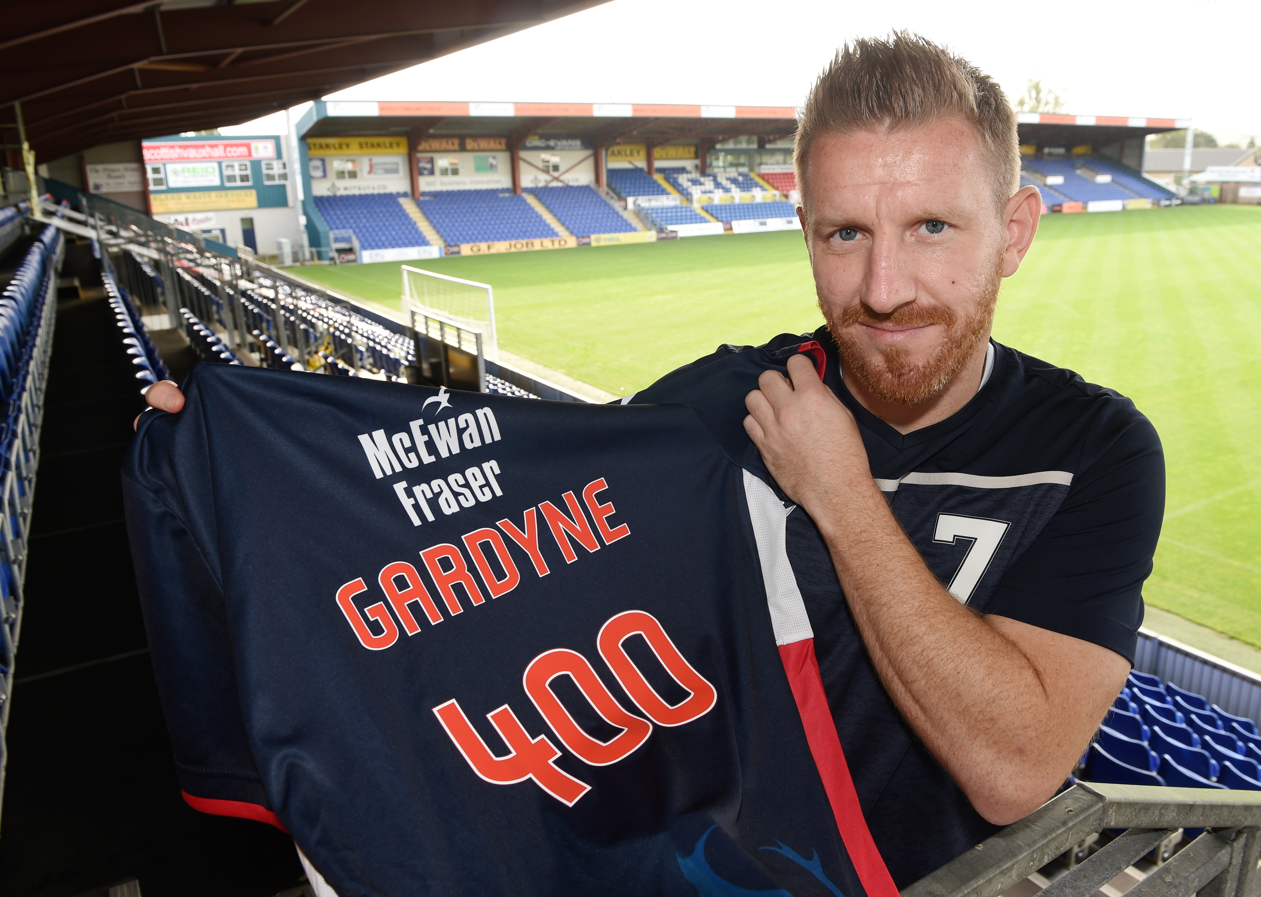 Michael Gardyne clocked up his 400th appearance for Ross County at the weekend.