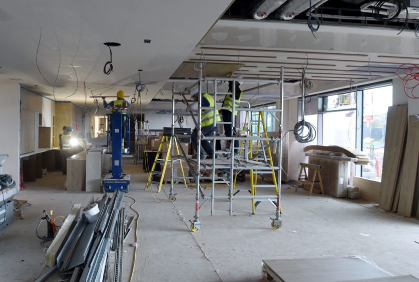 Inside the Courtyard by Marriott Hotel at Inverness Airport