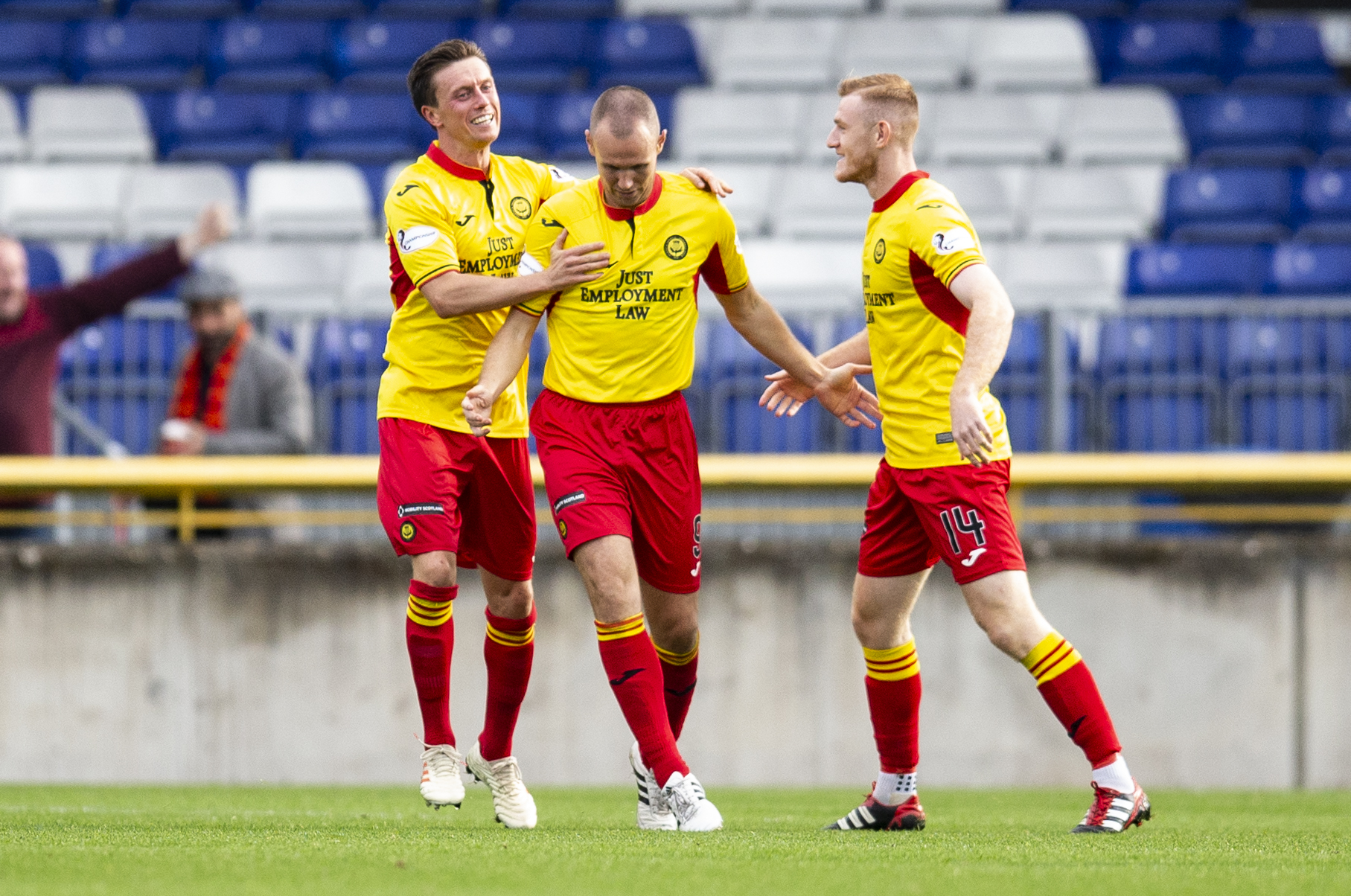 INVERNESS, SCOTLAND - SEPTEMBER 28:  Partick Thistle's Kenny Miller celebrates his goal during the Ladbrokes Championship match between Inverness CT and Partick Thistle at The Caledonian Stadium, on September 28, in Inverness, Scotland (Photo by Bruce White / SNS Group)