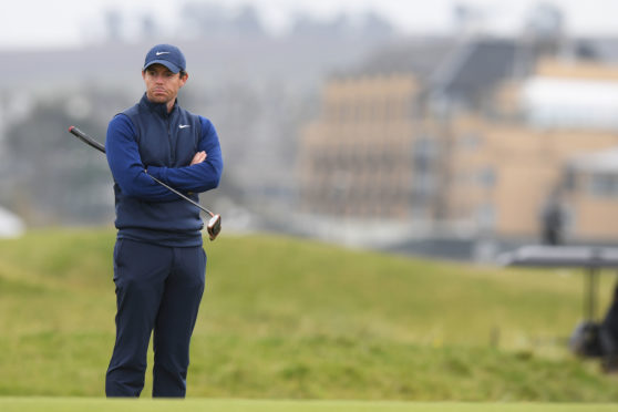Rory McIlroy during the fourth day of the Alfred Dunhill Links Championship at St Andrews. (Photo by Ross Parker / SNS Group).
