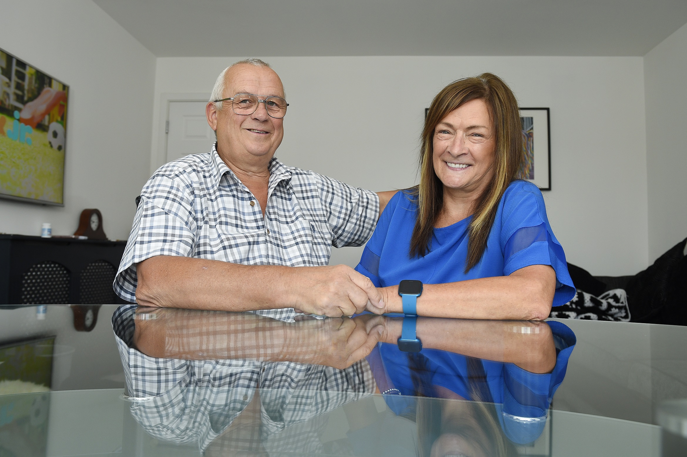 Jackie and Steve Hugill to support Detect Cancer Early campaign.