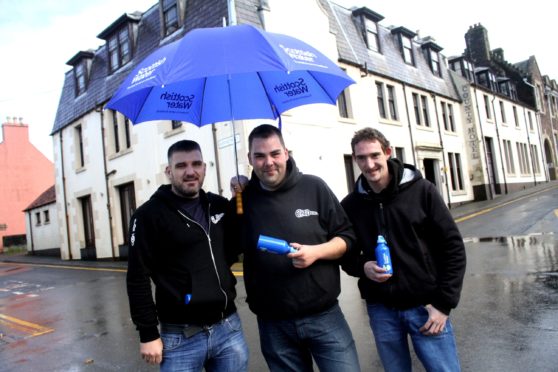 Hit Western Isles trio Peat and Diesel helped launch the new Top Up Tap