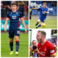 Ross County's Simon Power (left), Caley Thistle's David Carson (top right) and Aberdeen's Ryan Hedges.