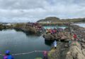 Hundreds gathered at the World Stone Skimming Championships in Easdale yesterday
