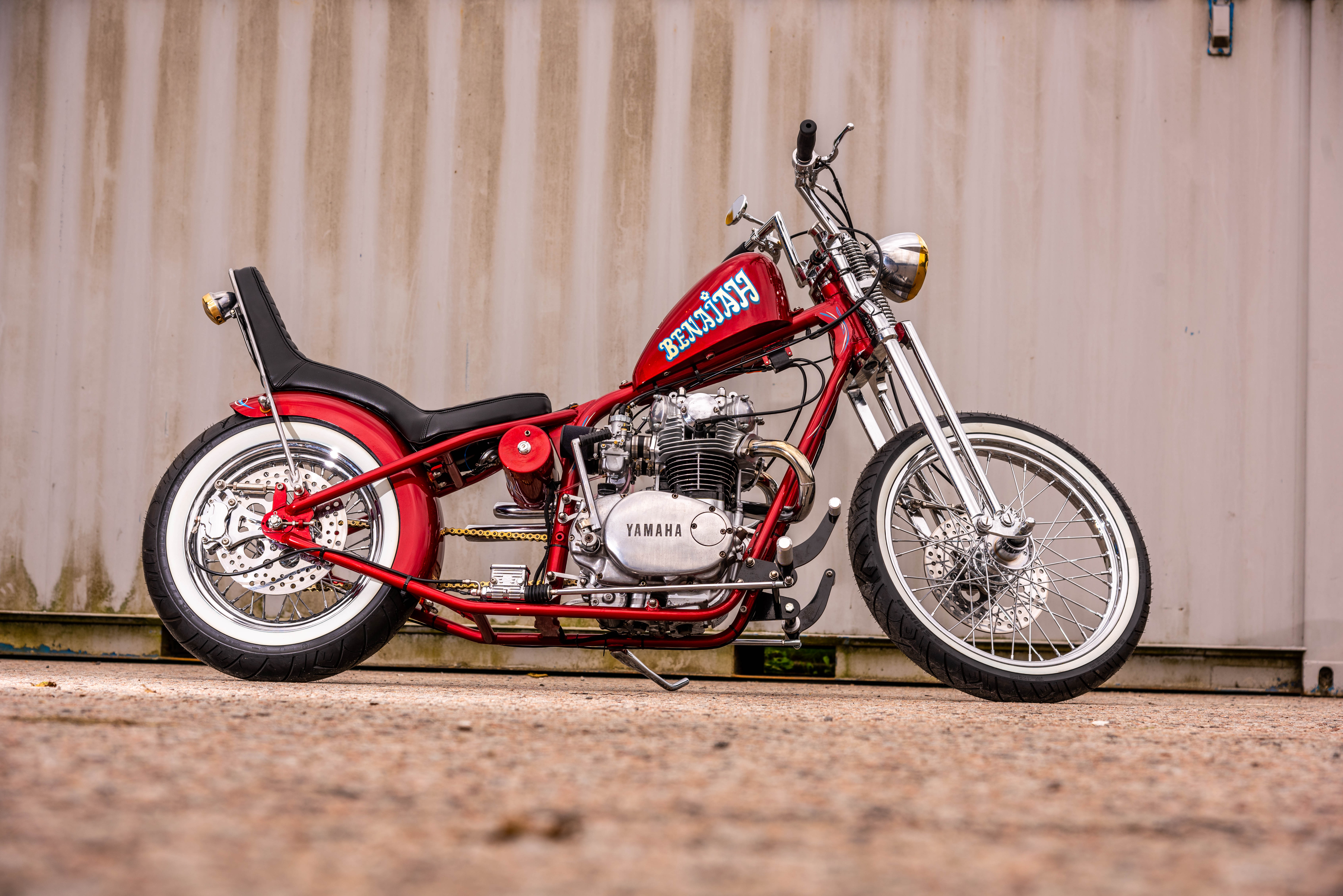 Gordon Cruden built this Yamaha XS 650 as one of the prizes for a north-east addiction charity prize draw
