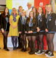 Last year’s winning YPI team from St Columba’s High School, Gourock with CalMac’s Director of HR, Christine Roberts and the Wood Foundation’s Deputy Director, Jonathan Christie at the partnership launch.