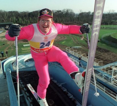 British Olympic ski jumper Eddie 'The Eagle' Edwards